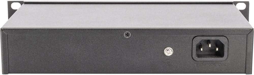 DIGITUS Gigabit Ethernet PoE+ Switch - 10 Zoll - 8 Ports - Unmanaged - IEEE 802.3at - 96 Watt Powerb