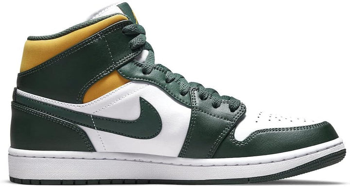 Nike Damen WMNS Air Jordan 1 Mid Sneaker 38.5 EU Grün, 38.5 EU Gr&amp;