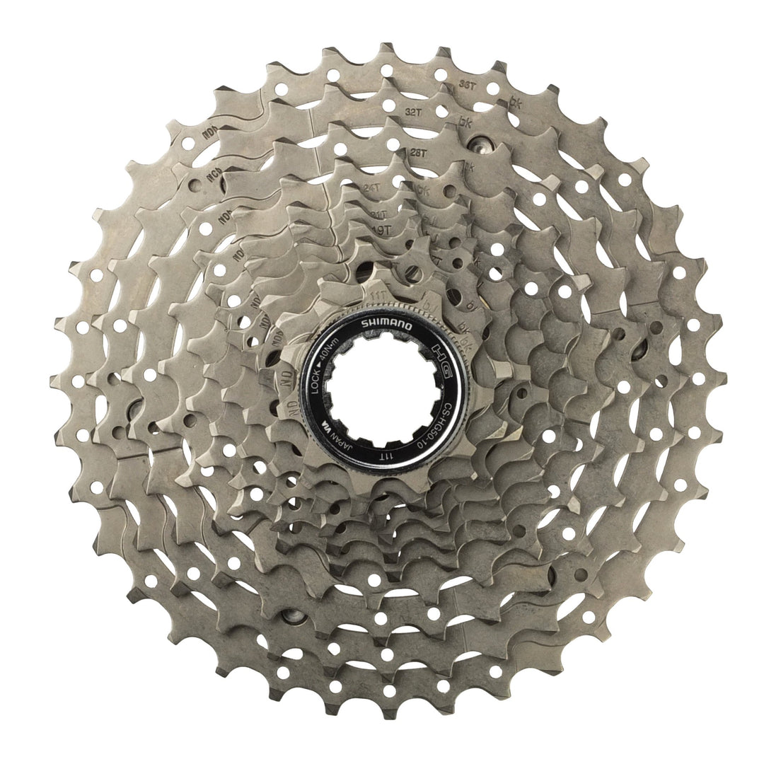 SHIMANO CS-HG50 // 10-Fach Kassette (11-36 Zähne) Schwarz, Schwarz
