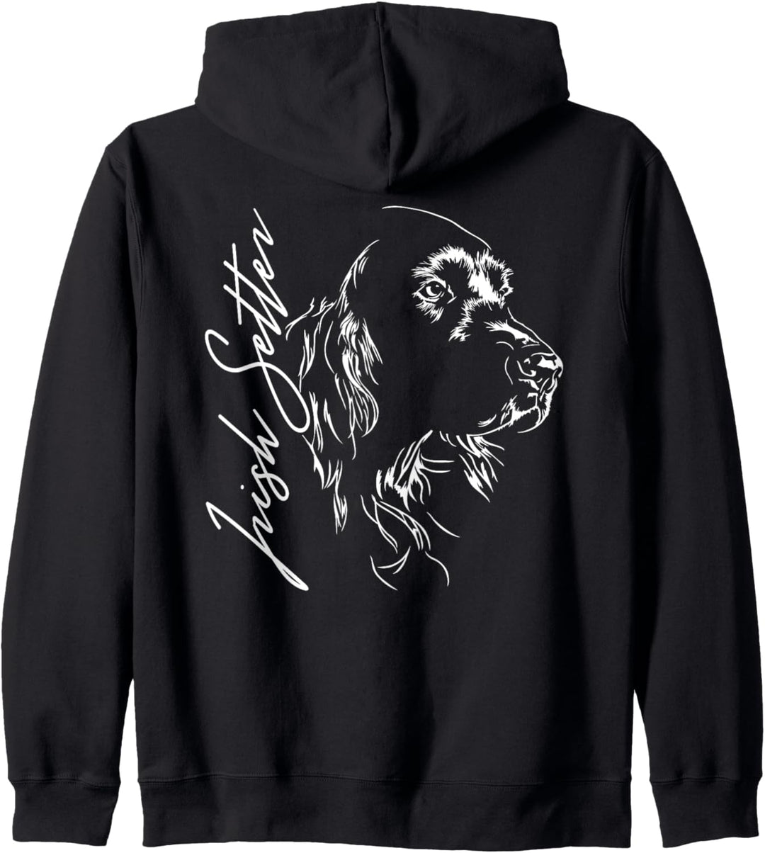 Irish Setter Portrait Hund Hunde Geschenk Jagdhund Jagdhunde Kapuzenjacke