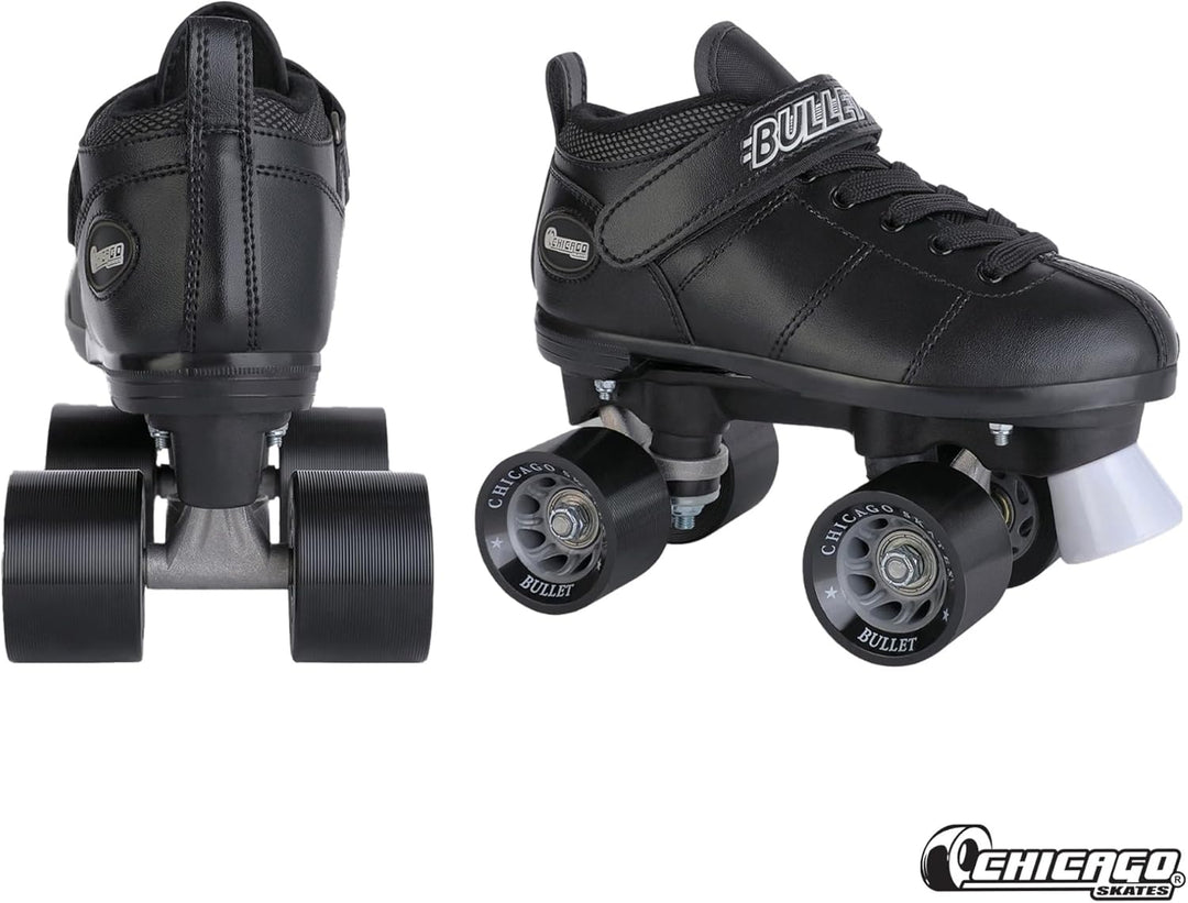 Chicago Bullet Speed Rollschuhe für Herren, Schwarz, Grösse 42