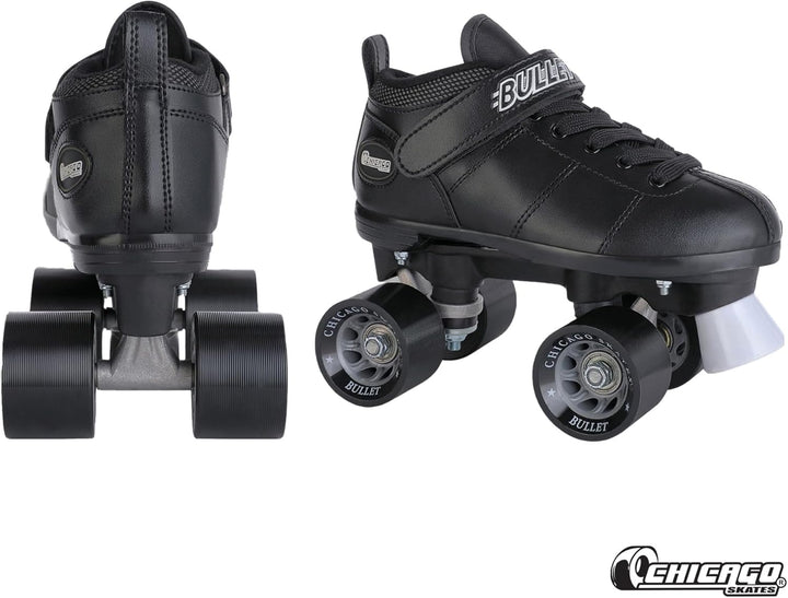 Chicago Bullet Speed Rollschuhe für Herren, Schwarz, Grösse 42