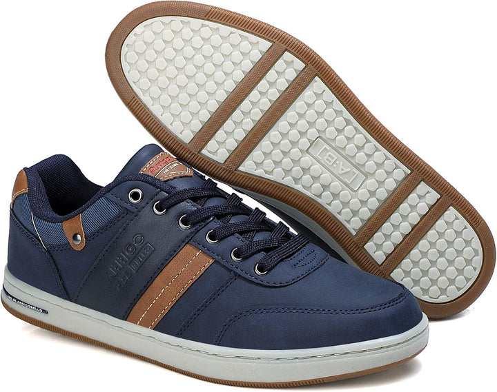 ARRIGO BELLO Freizeitschuhe Herren Sneaker PU Leder Walkingschuhe Atmungsaktive Athletic Formal Clas