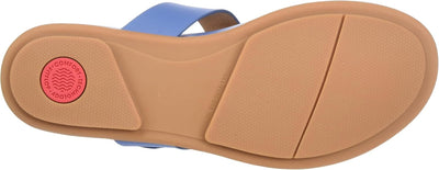 FitFlop Women's Gracie Adjustable Toe Post Rubber Buckle Flip-Flop 42 EU Sail Blue, 42 EU Sail Blue