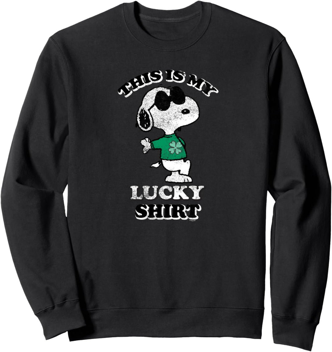 Peanuts St Patrick's Day Das ist mein Glücks Sweatshirt