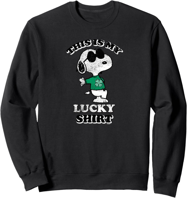 Peanuts St Patrick's Day Das ist mein Glücks Sweatshirt