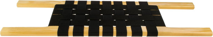 Kanu Sitz Seat Bank aus Kiefernholz Front/Center/Rear - Gurtbandsitz Kanusitz mit Gurtflecht für Can
