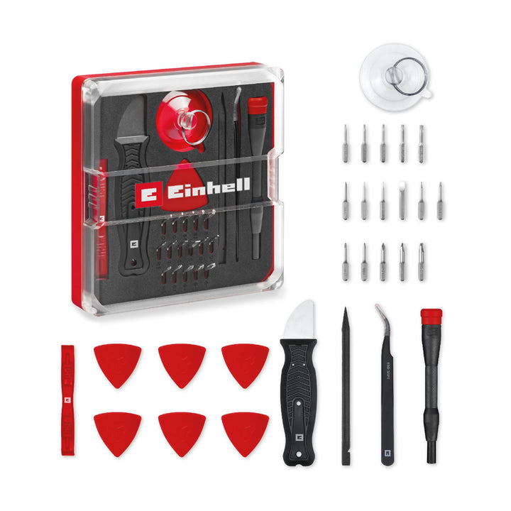 Original Einhell 28-tlg. Präzisions- und Elektronik-Reparatur-Set (Präzisionsbits, Schraubendreher-B