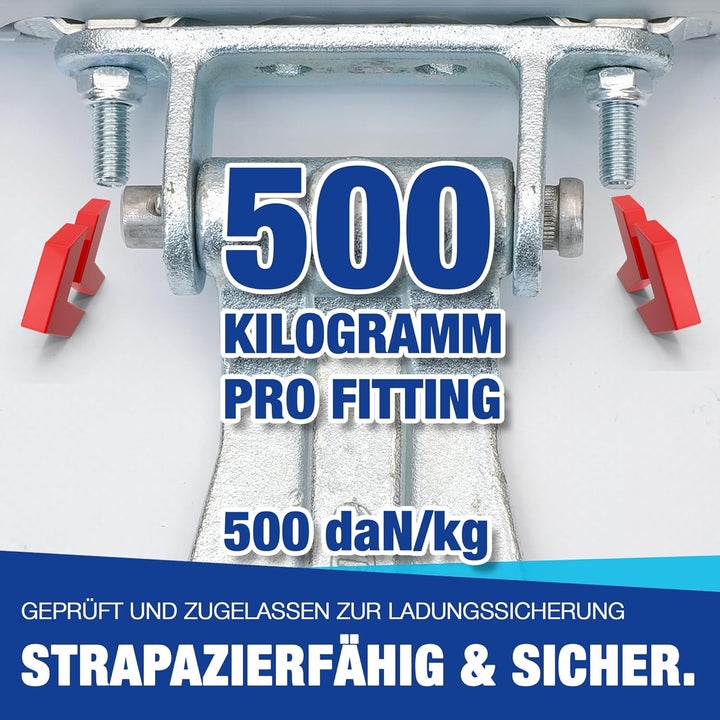 Schraubfitting für Airlineschiene (1-20 Stück) Fitting Single Endbeschlag - Set 10 Stück - 15 mm 10