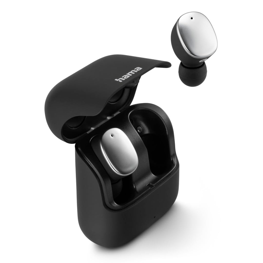 Hama Bluetooth Kopfhörer Spirit Pure (In Ear Kopfhörer mit Mikrofon, True Wireless Earbuds mit Ladec