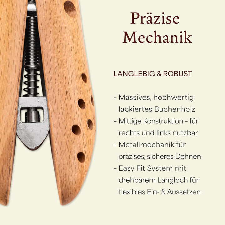 Langer &amp; Messmer Schuhdehner für Herren gegen drückende Schuhe oder Stiefel - gefertigt aus massivem
