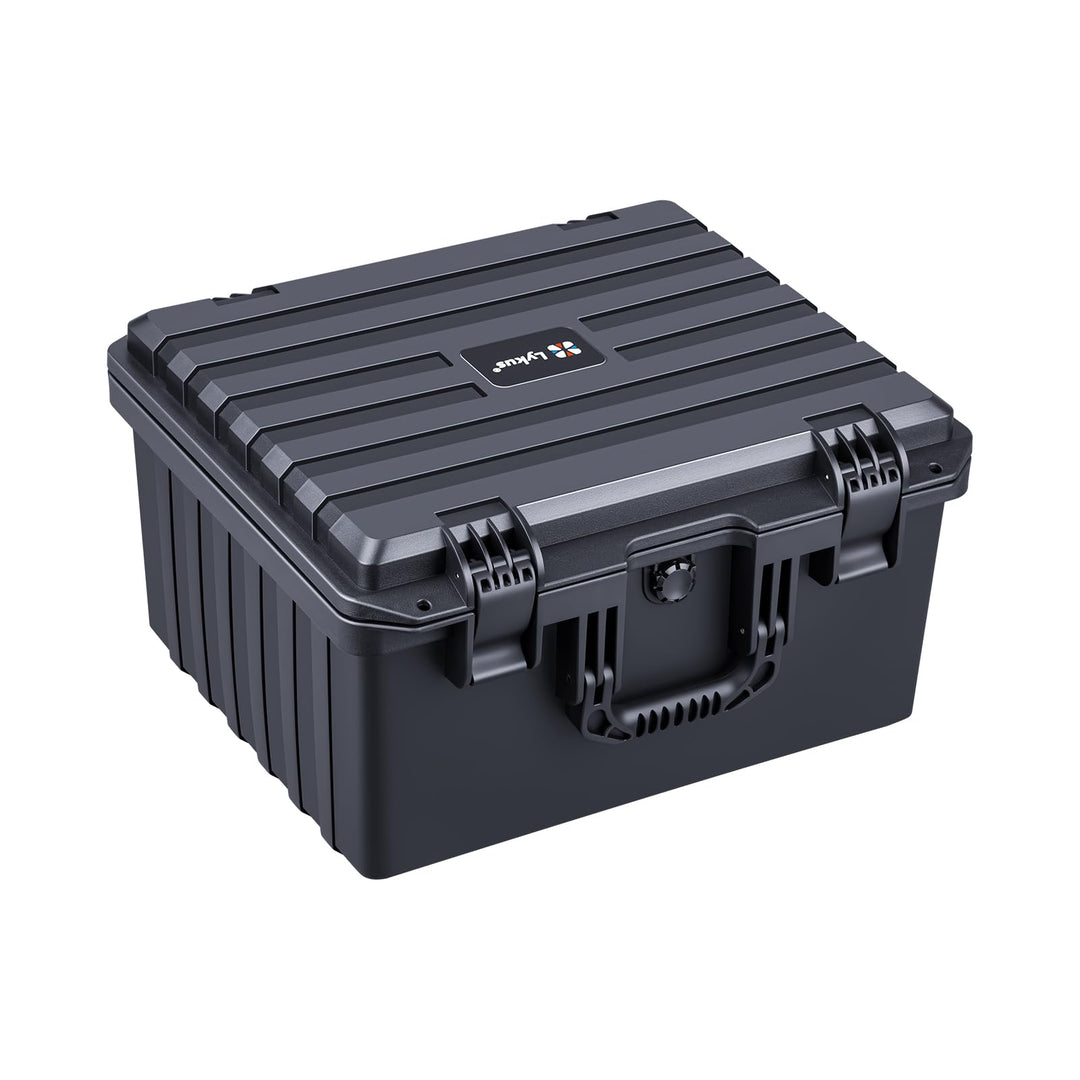 Lykus HC-4030 Wasserdicht Koffer mit anpassbar Rasterschaumstoff, Innengrösse 40,5x33,5x23 cm, Passe