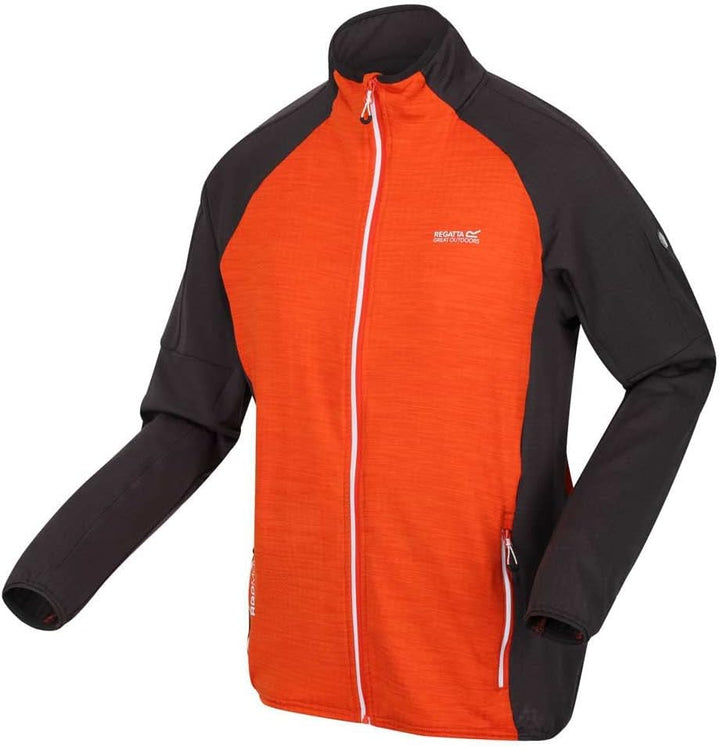 Regatta Hepley Fleecejacke für Herren leicht und dünn XXL Orange, XXL Orange