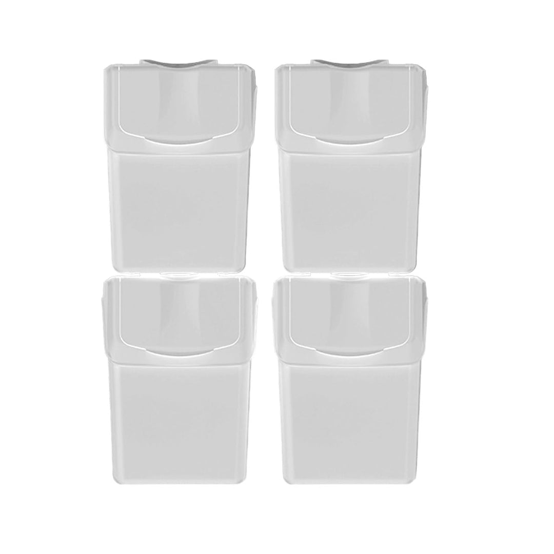 Set von 4 Mülltonnen KEDEN SORTIBOX für Recycling, weiss, 80L Gebrochenes Weiss 80 litros, Gebrochen