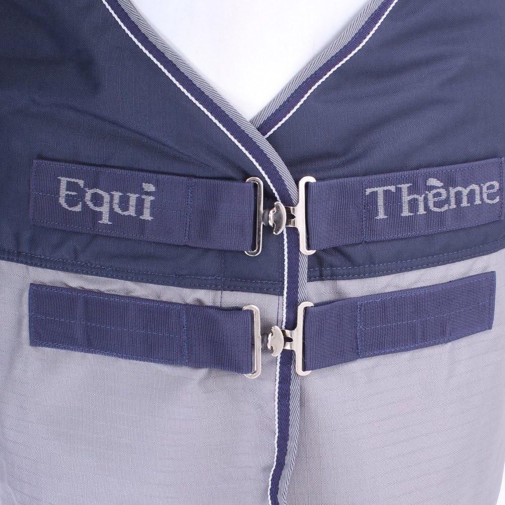 Equit'M Unisex Turnout Teppich Tyrex 600 D 168 cm 6 ft/6-Inch/198 cm marineblau/grau, 6 ft/6-Inch/19