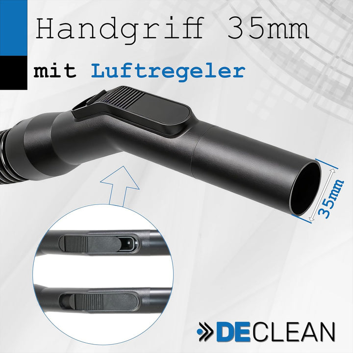 DeClean 5 Meter Saugschlauch Schlauch kompatibel mit Kärcher Staubsauger NT 14/1,NT 25/1,NT 27/1,NT