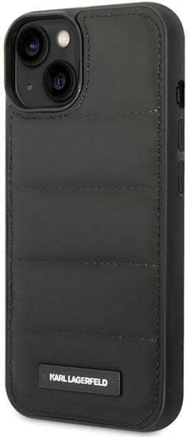 KARL LAGERFELD KLHCP14SPSQAK hülle für iPhone 14 6,1" hardcase schwarz/Black Puffy Elongated Logo
