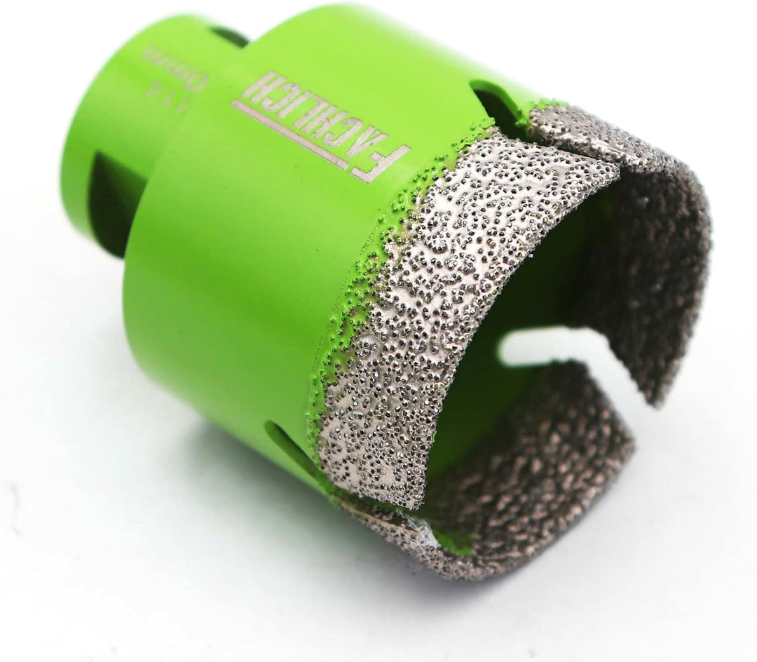 FACHLICH Diamantbohrer Fliesenbohrer 50mm Diamant-Bohrkronen Lochsäge M14 Gewinde für Porzellan Flie