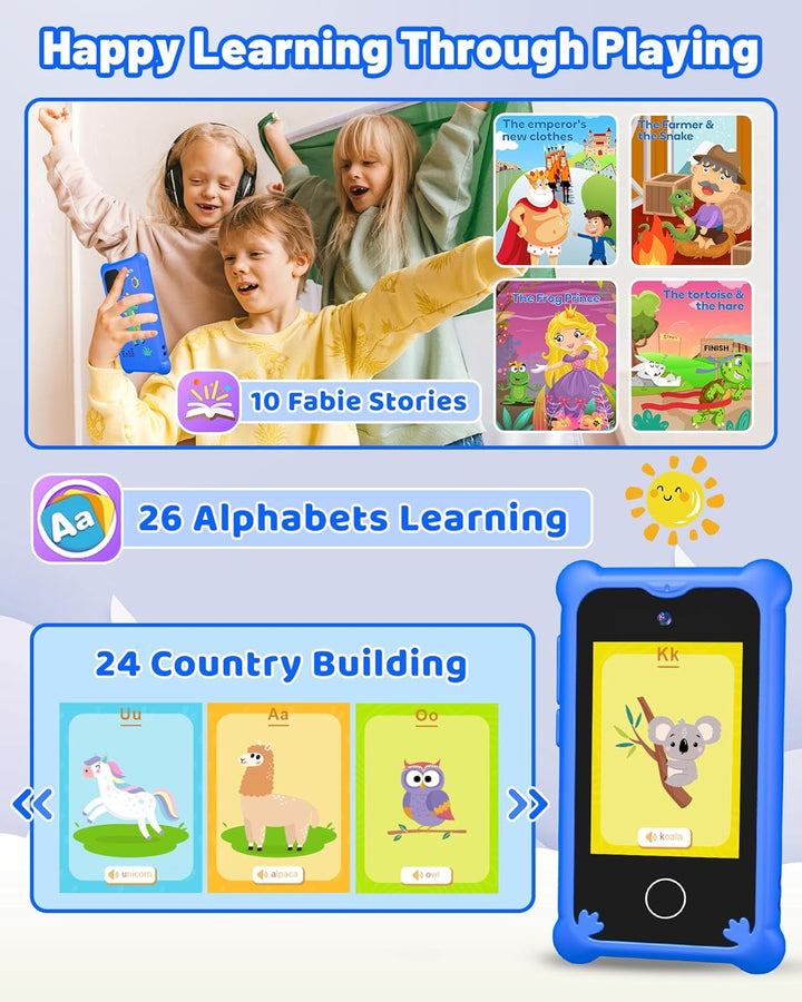 Kinder Handy, Dinosaurier Weihnachten Geburtstag Geschenke für Jungen Alter 3-12, Kinderkamera im Sm