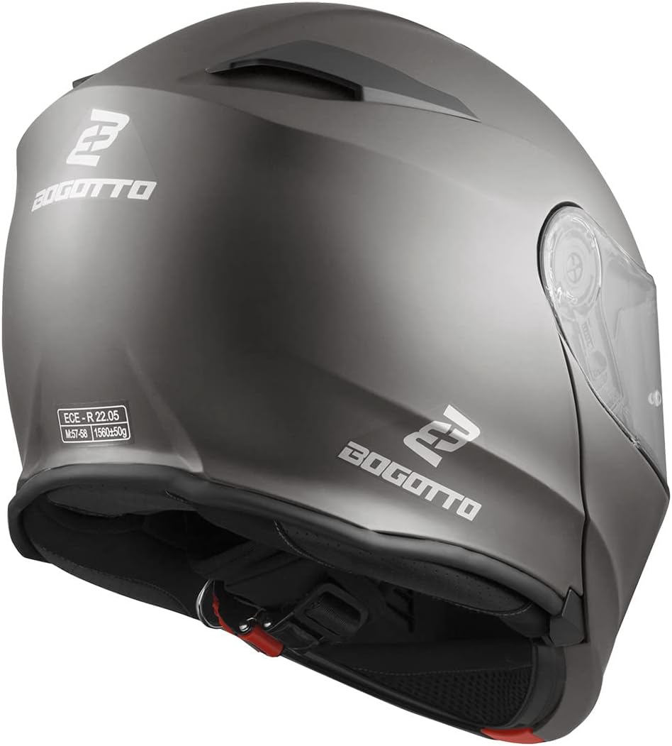 Bogotto V271 Motorrad Klapphelm XS anthrazit matt, XS anthrazit matt