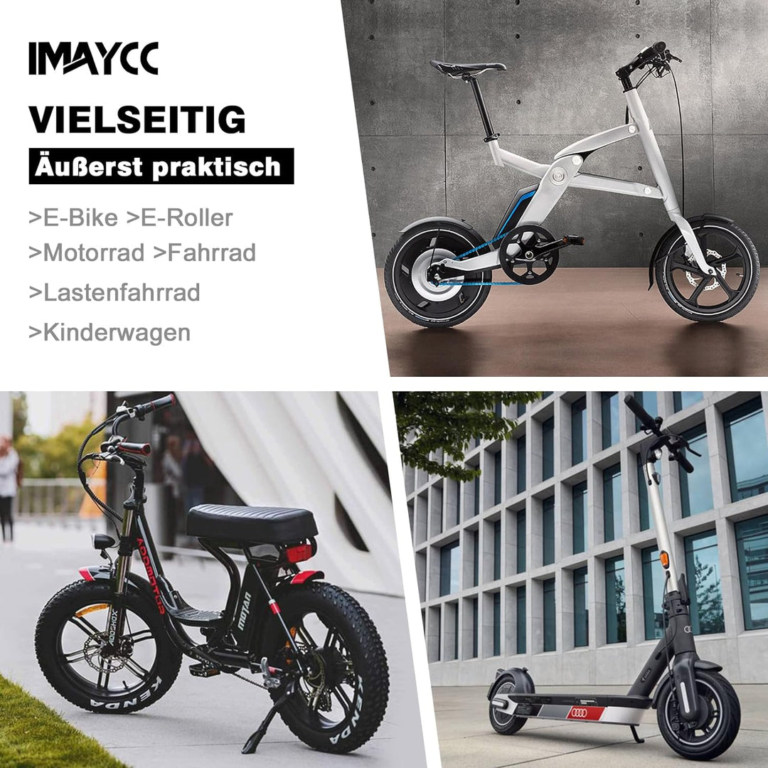IMAYCC E Scooter Schloss, Schloss für E Scooter, Diebstahlschutz Handschellenschloss, Schnittfest &