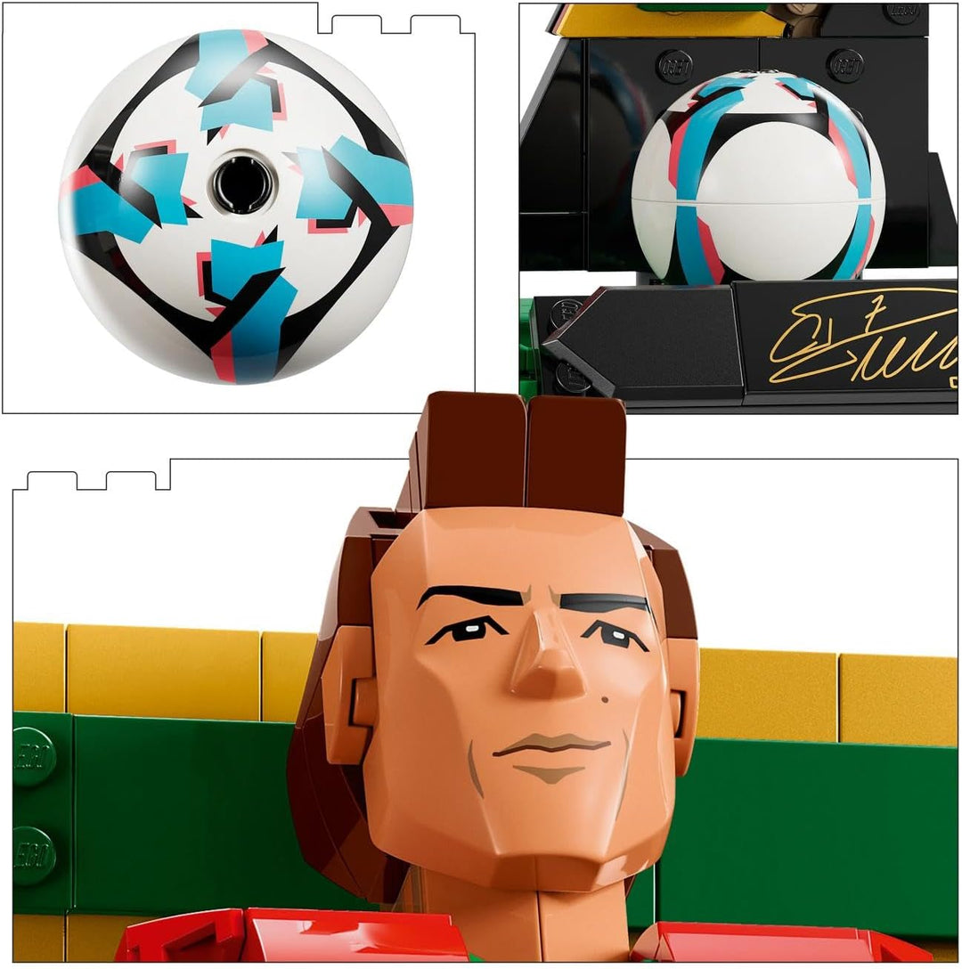 LEGO Editions Cristiano Ronaldo – Fussballlegende Spielzeug - 3D Figuren Modellbau - DIY Kinderzimme