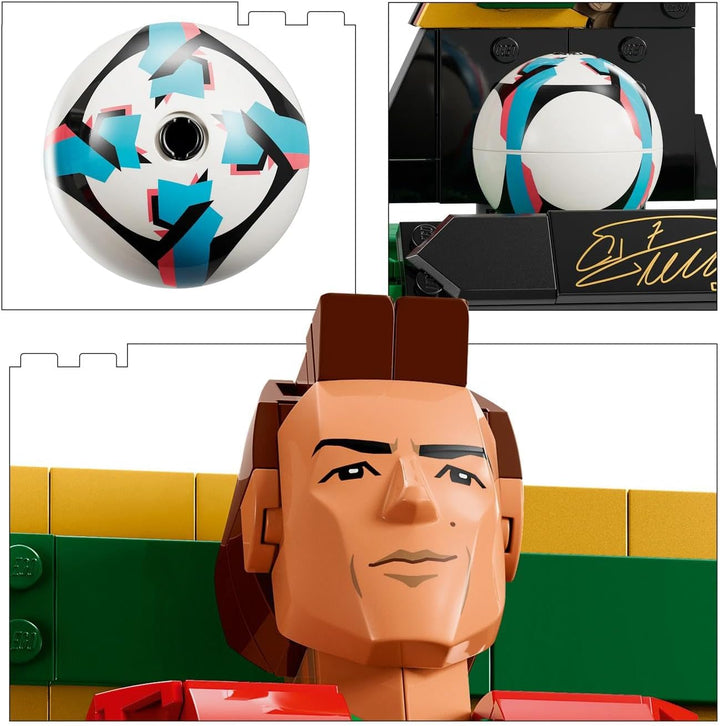 LEGO Editions Cristiano Ronaldo – Fussballlegende Spielzeug - 3D Figuren Modellbau - DIY Kinderzimme