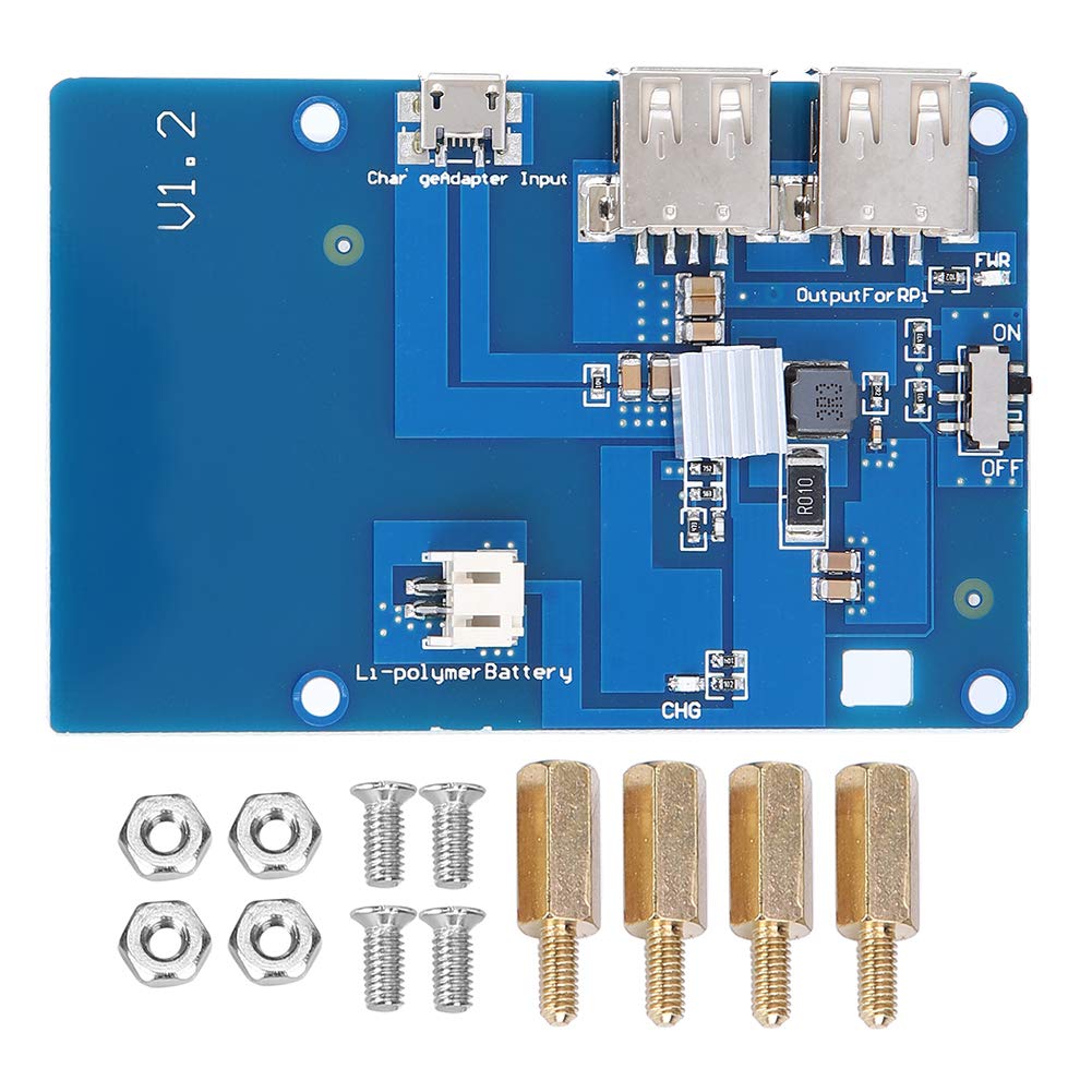 USV-Erweiterungsplatine, 3800 MAh Lipo-Batteriemodul, Dual-USB-Ausgang, Passend für