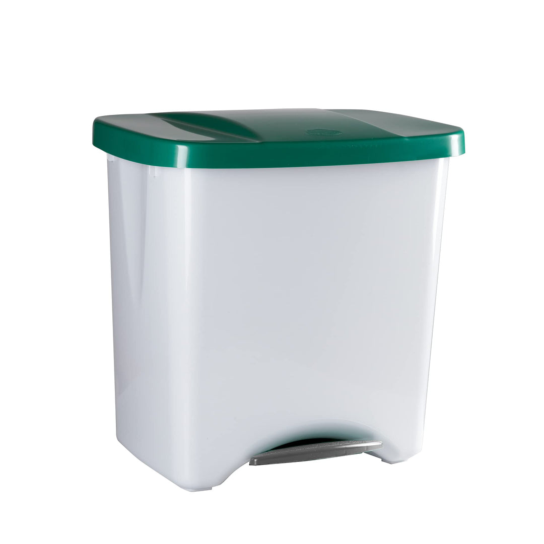 Denox Ecosystem Abfalleimer, 50 l Zentimeter Verde y gris claro Grün, Grün