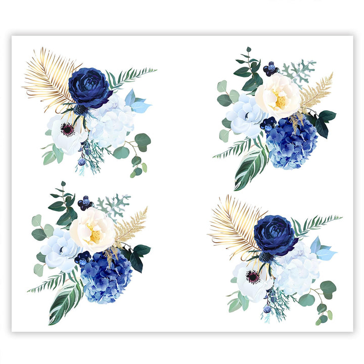 SmartDecoration Herdabdeckplatte Ceranfeldabdeckung aus Glas 60x52 cm Einteilig Motiv "Blumen" Weiss
