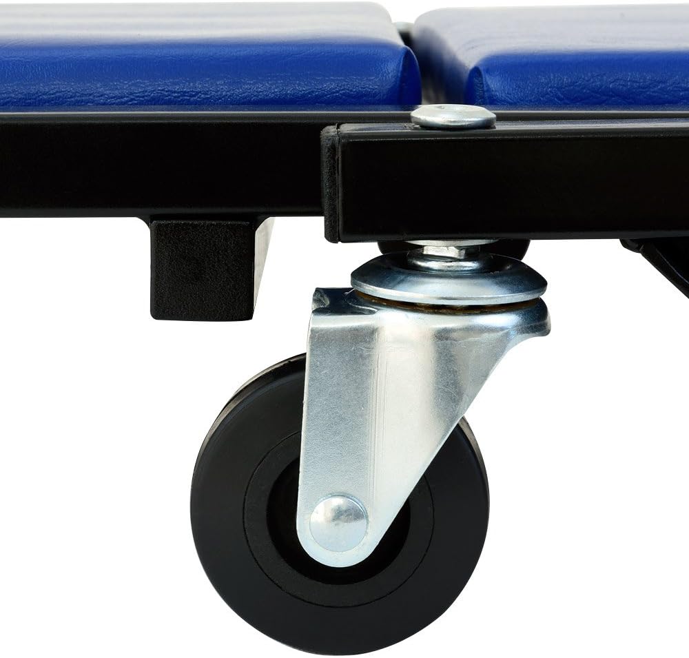 Deuba 2in1 KFZ Rollbrett Werkstatthocker bis 150kg 6 leichtgängige 360° Lenkrollen Werkstattliege Mo