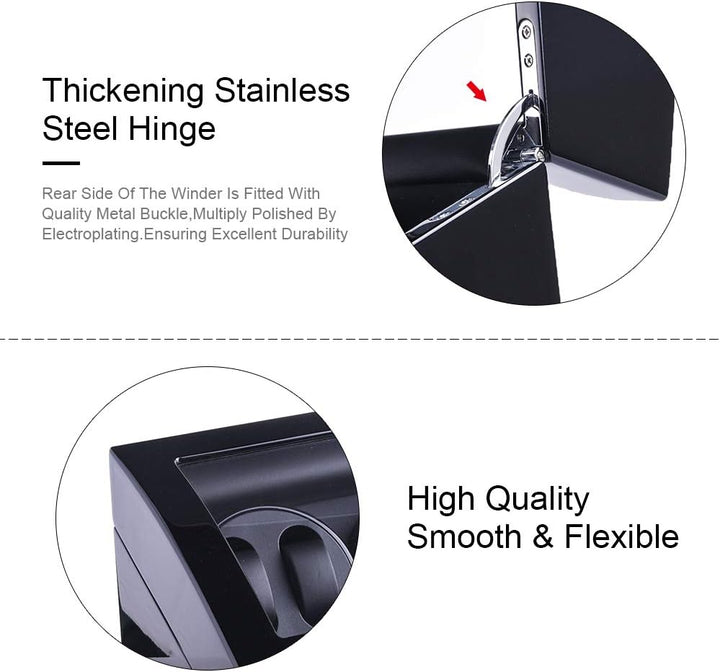 Uhrenbeweger,DUKWIN Automatische Uhrenbox/Kasten Watch Winder 6+7 Uhren Armbanduhr mit 4 Modi leiser