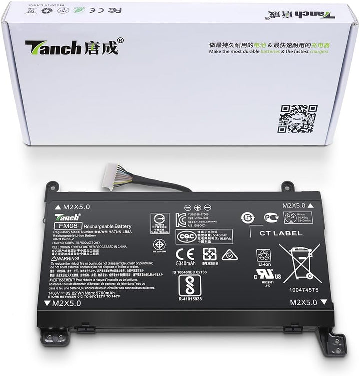 Laptop-Akku FM08 922752-421 922976-855 HSTNN-LB8A für HP Omen 17-an010nw 17-an0xx 14,6V 5700mAh 83,2