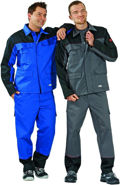 Planam Grösse 58 Herren Weld Shield Jacke kornblau schwarz Modell 5519 Kornblau/Schwarz 58, Kornblau