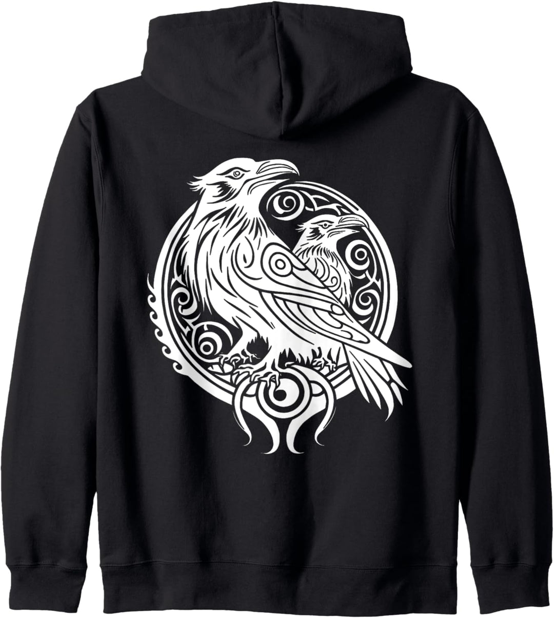 Odin Raben Nordische Mythologie Wikinger Keltisch Vogel Tier Kapuzenjacke