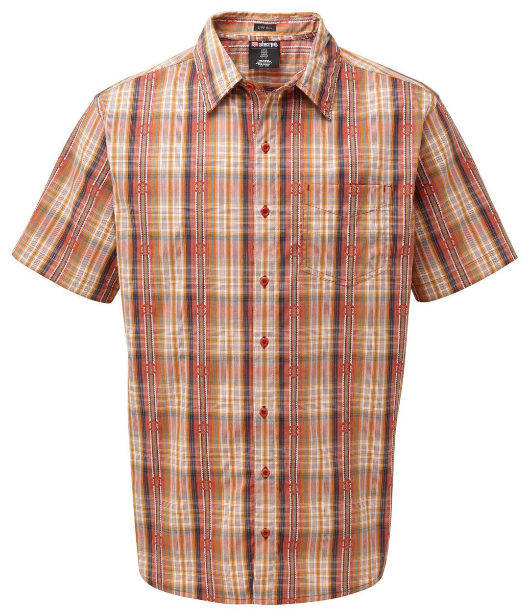 Sherpa Herren SETI Short Sleeve Oberteil L Teej Orange, L Teej Orange