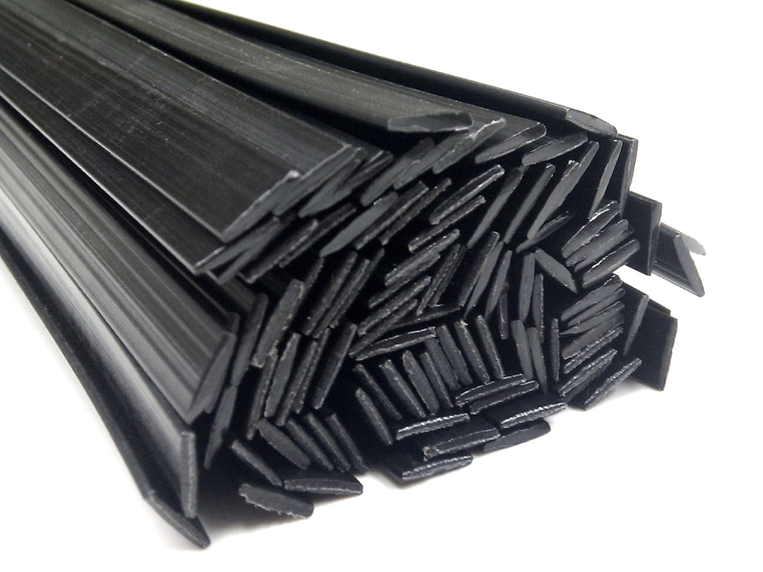 Kunststoffschweissdraht PC/PBT 8x1mm Flach Schwarz 25 Stäbe