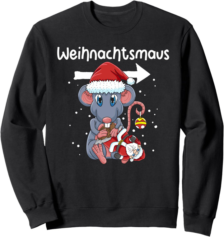 Lustiges Weihnachtsmaus Weihnachten Geschenk Sweatshirt