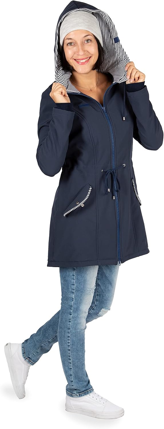 Viva la Mama 4in1 Trageparka für Tragen auf dem Rücken oder der Brust, Allwetter Softshell - PINA M
