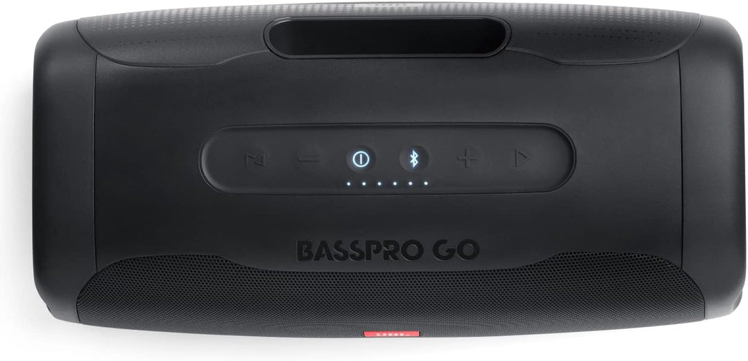 JBL BASSPRO Go Plus mit Heimladegerät - 2 in 1: Aktiv Subwoofer Auto und 200 Watt Bluetooth Lautspre