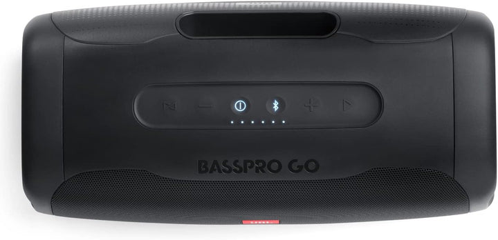 JBL BASSPRO Go Plus mit Heimladegerät - 2 in 1: Aktiv Subwoofer Auto und 200 Watt Bluetooth Lautspre