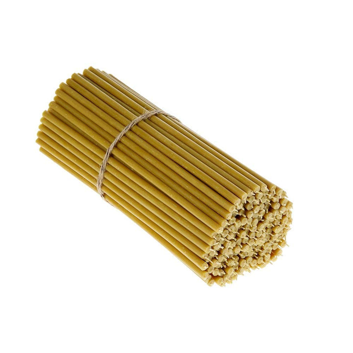 Danilovo Ritual Kerzen 100% Bienenwachs (Gelb) - Orthodoxe Kerzen für Gebet Tischdeko Hochzeit - Ung