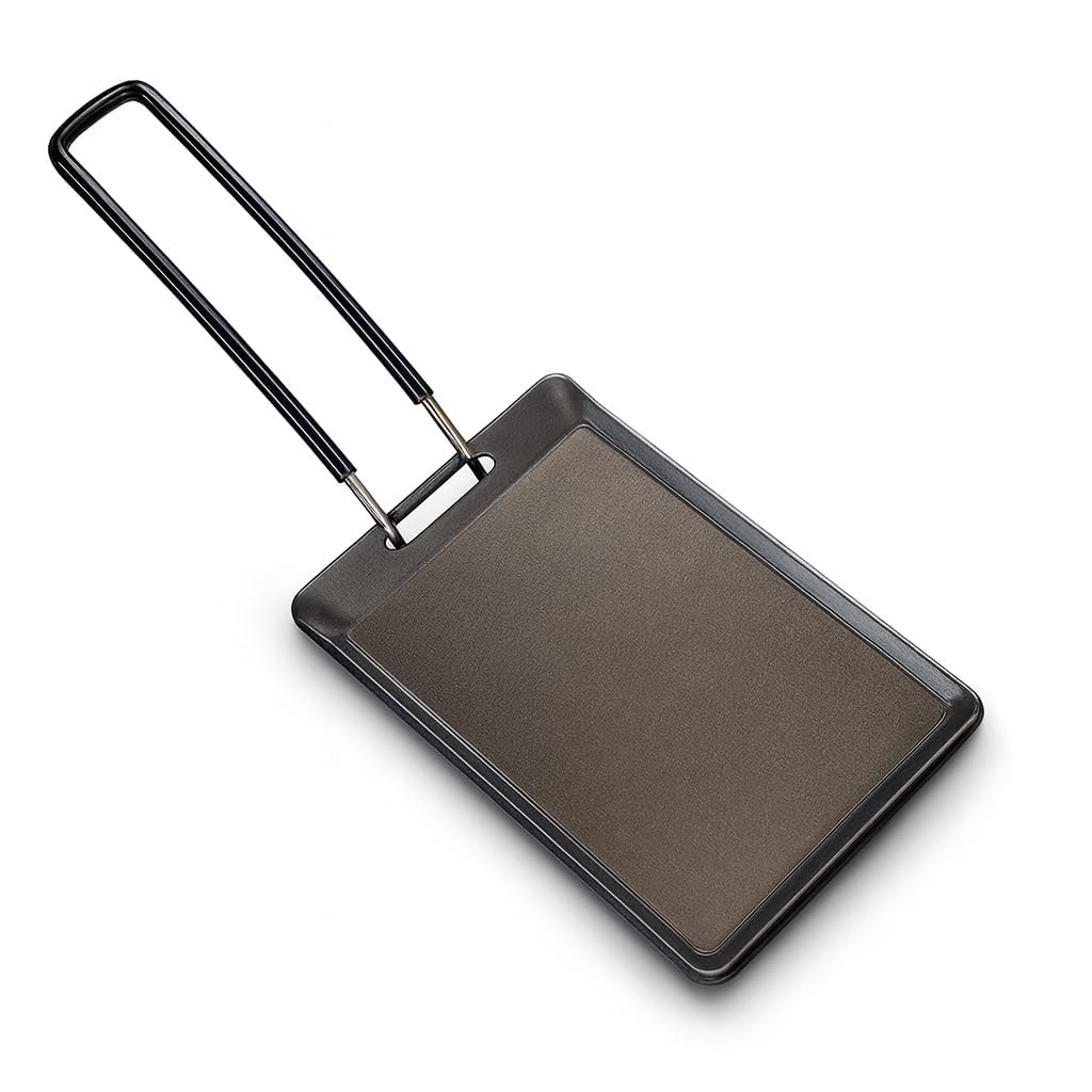 Mini-Grillplatte, Eisen, Tragbar, Kompakt, Leicht zu Reinigen, BBQ-Grillpfanne für Camping zu Hause