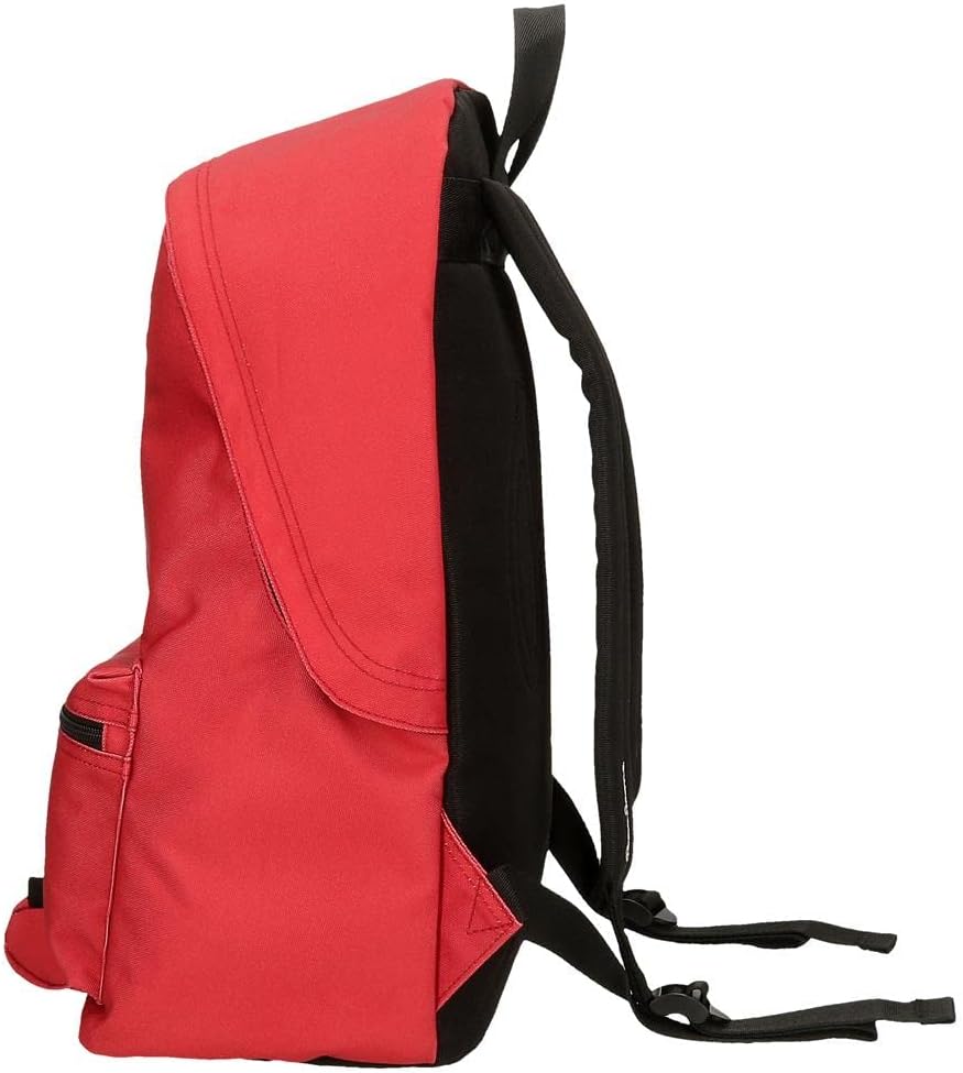 Pepe Jeans Aris Rucksack für Laptop und Schultasche 15,6 Zoll Rot 31 x 44 x 17,5 cm Polyester 30,01