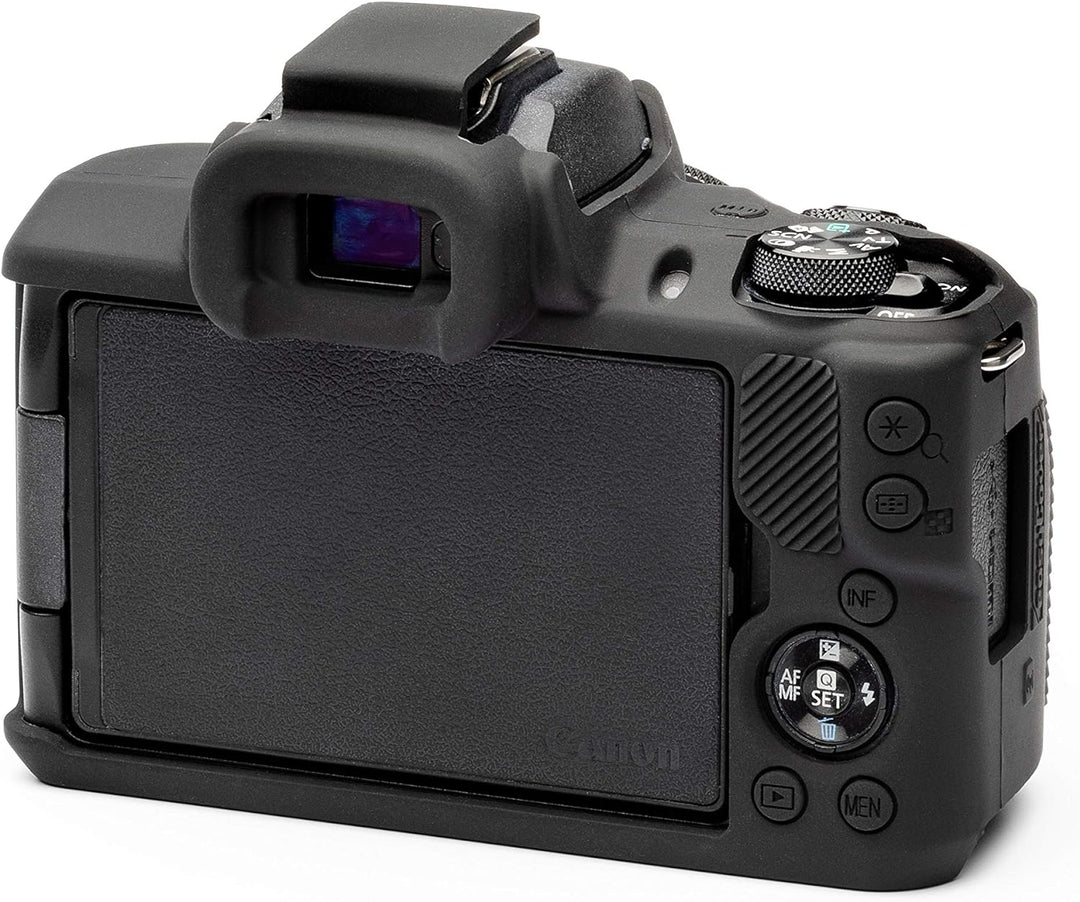 easyCover - Silikon Kameratasche - Schutz für Ihre Kamera - Canon M50/M50 Mark II - Schwarz