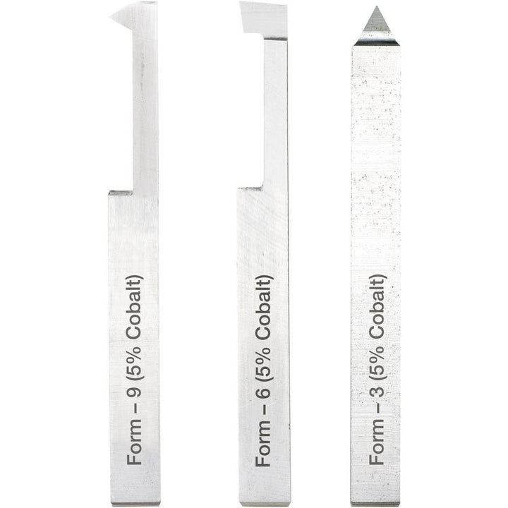 PROXXON 24540 Satz Drehstahl zum Gewindeschneiden 3teilig 8x8mm für PD230/e & PD250/e