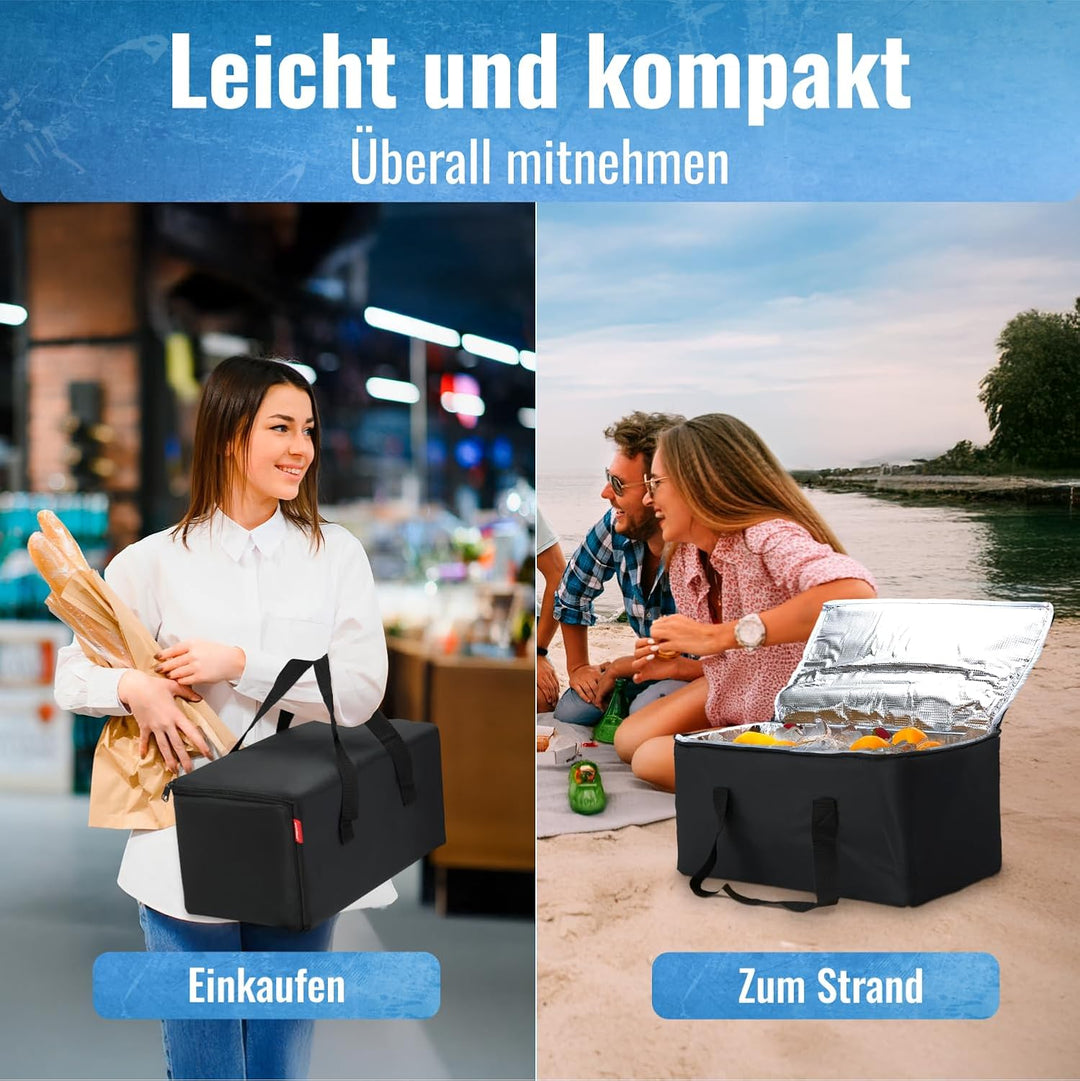 achilles Kühltasche Faltbar – Lunchtasche Herren und Damen – Lange Kühlzeit – Faltbare Kühlbox für U