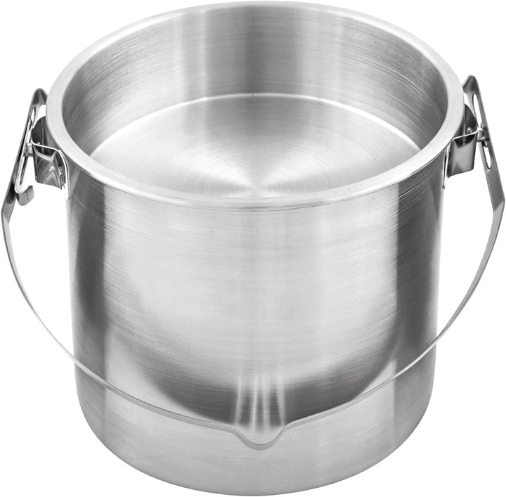 Tatonka Pot Set BC 1.4 L - Hoher Outdoor-Kochtopf aus Edelstahl mit einsetzbarer Schale, Bügel zum A