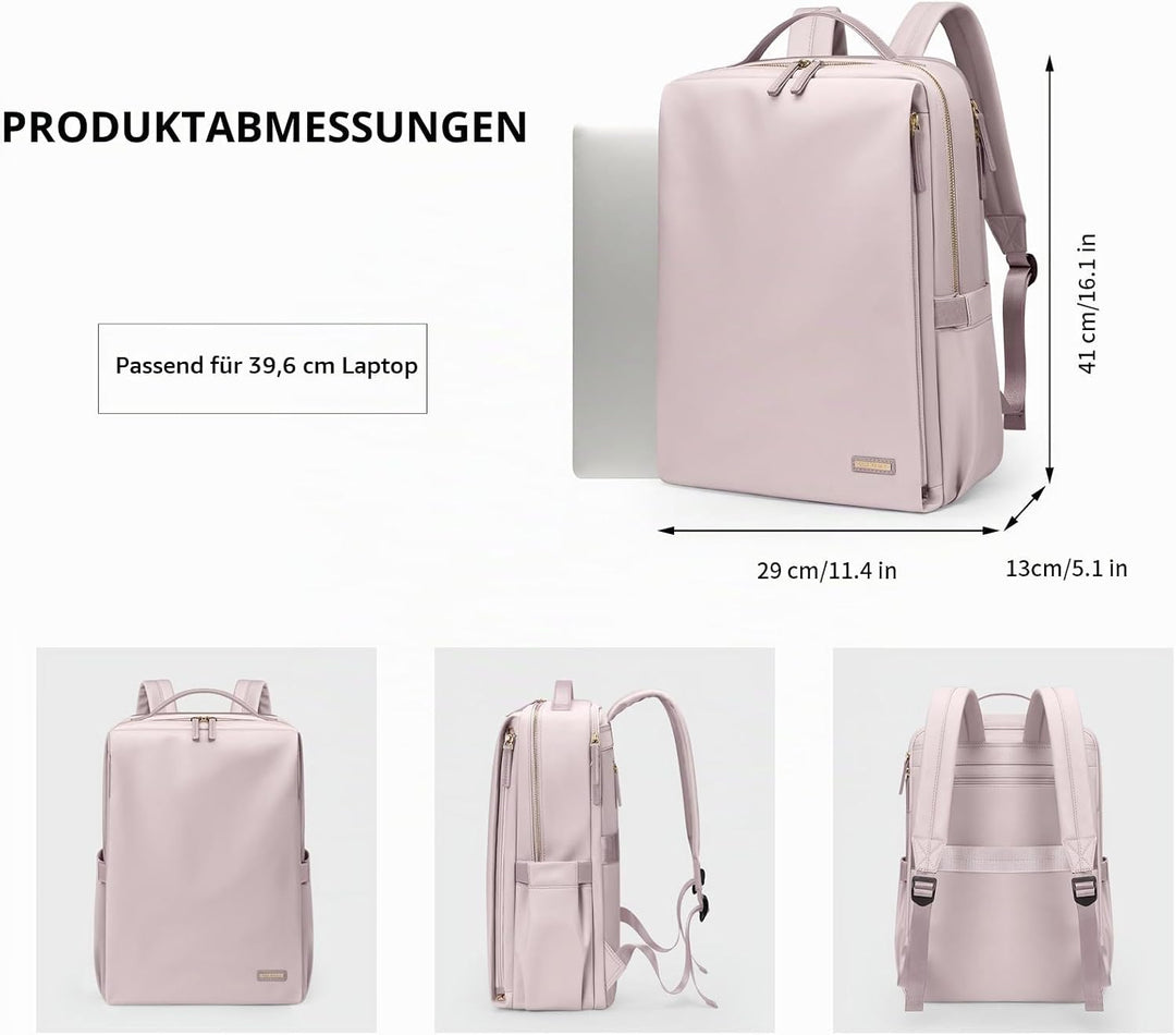 Stilvoller Laptop Rucksack für Damen von Fluggesellschaften zugelassen, Perfekt für die Arbeit das C