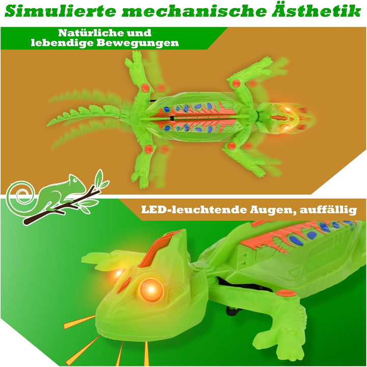 Ferngesteuert Wall Crawler Gecko, der an Wänden Decken Entlang Krabbelt, Wiederaufladbar Chamäleon,
